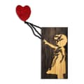 Miniatyrbilde 8 av 9: Dekorativt treveggtilbehør Banksy - 15-1
