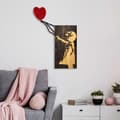 Miniatyrbilde 1 av 9: Dekorativt treveggtilbehør Banksy - 15-1