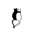 Miniatyrbilde 7 av 7: Dekorativt metallveggtilbehør Love Cats - 478