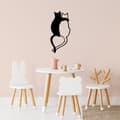 Miniatyrbilde 2 av 7: Dekorativt metallveggtilbehør Love Cats - 478