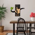 Miniatyrbillede 3 af 7: Dekorativt trævægstilbehør Banksy - Blomsterkaster 2