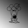 Pikkukuva 4 / 5: Koristeellinen metalliseinätarvike Astronaut 1