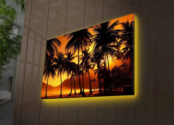 Dekorativ LED-belyst canvasmålning 4570DACT-36