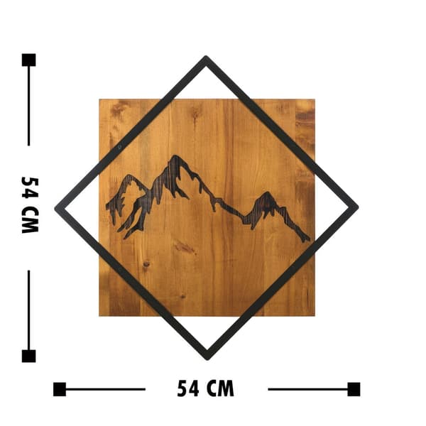 Koristeellinen puinen seinätarvike Mountain 2