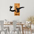 Miniatyrbillede 3 af 7: Dekorativt trævægstilbehør Banksy - Blomsterkaster