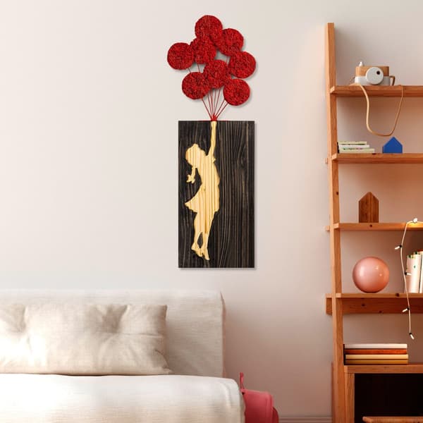 Koristeellinen puinen seinätarvike Banksy - 17-1