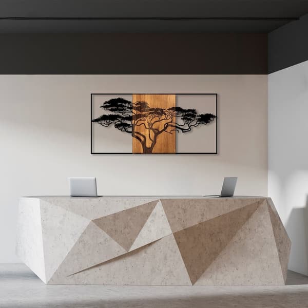Dekorativt treveggtilbehør Acacia Tree - 328