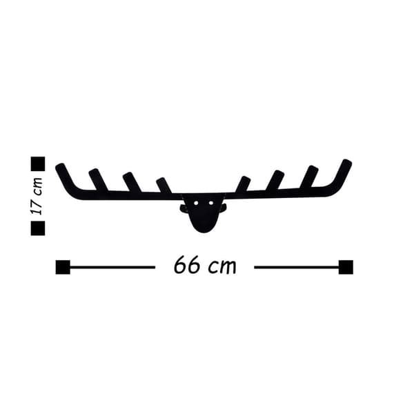 Metallisein seinäkoukku Antler