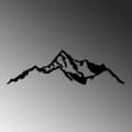 Miniatyrbilde 4 av 6: Dekorativt metallveggtilbehør Mountain - 9