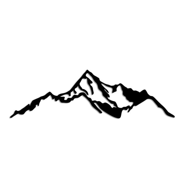 Dekorativt metallveggtilbehør Mountain - 9