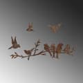 Pikkukuva 6 / 7: Koristeellinen metalliseinätarvike Rusty Birds 2