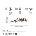 Pikkukuva 7 / 7: Koristeellinen metalliseinätarvike Rusty Birds 2