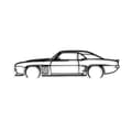 Miniatyrbild 4 av 5: Dekorativt metallväggstillbehör Chevrolet Camaro Silhouette
