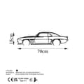 Miniatyrbild 5 av 5: Dekorativt metallväggstillbehör Chevrolet Camaro Silhouette