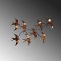 Miniatyrbilde 4 av 7: Dekorativt metallveggtilbehør Flying Birds 3