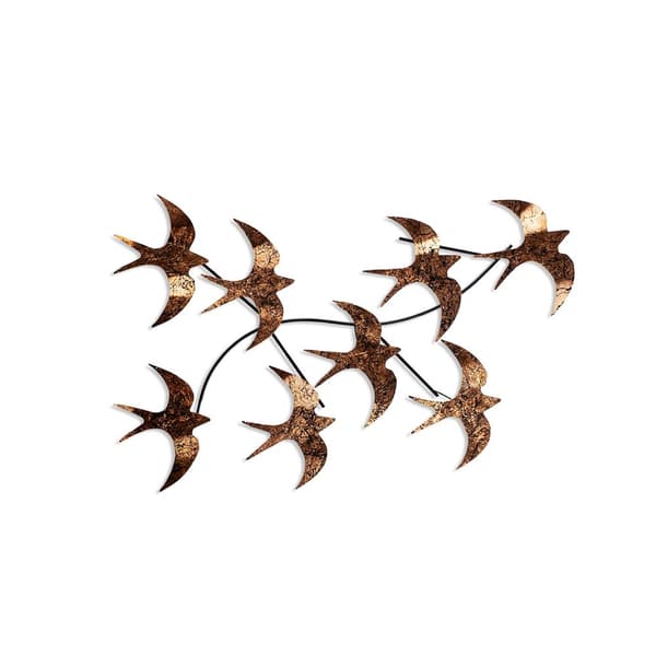 Dekorativt metallveggtilbehør Flying Birds 3
