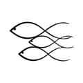 Miniatyrbillede 2 af 3: Dekorativ metal væg tilbehør fisk - sort