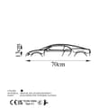 Miniatyrbilde 5 av 5: Dekorativt metallveggtilbehør Bugatti Veyron Silhouette