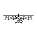 Miniatyrbilde 2 av 3: Dekorativt metallveggtilbehørsfly