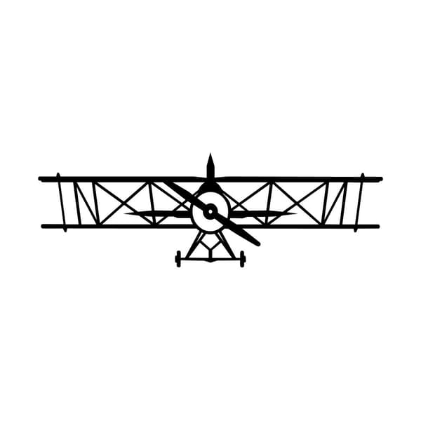 Dekorativt metallveggtilbehørsfly