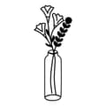 Miniatyrbilde 3 av 4: Dekorativ veggtilbehørsblomst i metall 6