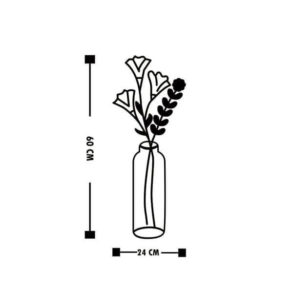 Dekorativ veggtilbehørsblomst i metall 6