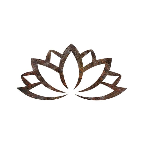 Dekorativt metallveggtilbehør Rusty Lotus