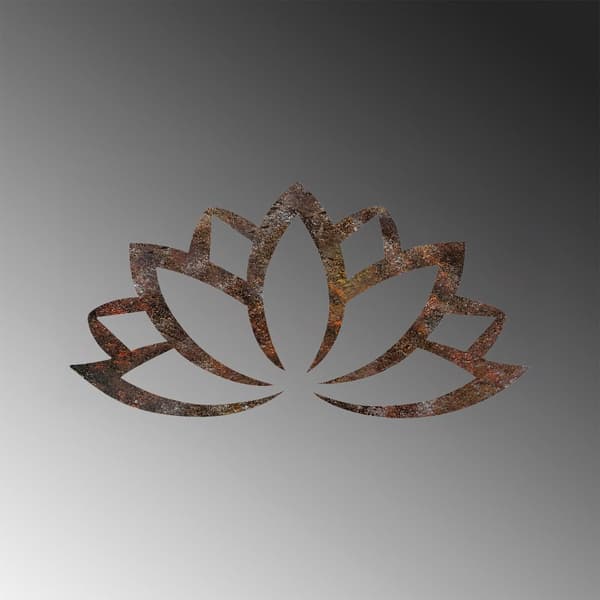 Dekorativt metallveggtilbehør Rusty Lotus