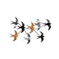 Miniatyrbillede 6 af 7: Dekorativt metalvægtilbehør Flyvende fugle 2