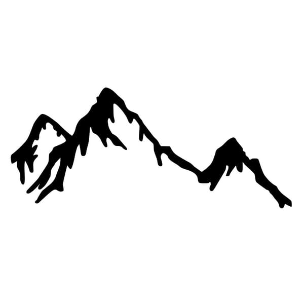 Dekorativ metalvægstilbehør Mountain