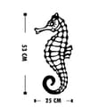 Pikkukuva 4 / 4: Koristeellinen metalliseinätarvike Seahorse
