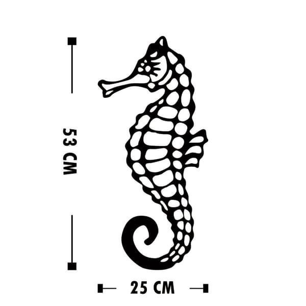 Koristeellinen metalliseinätarvike Seahorse