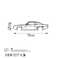 Miniatyrbillede 5 af 5: Dekorativt metalvægtilbehør Chevrolet Camaro V2 Silhouette