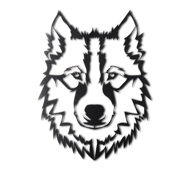 Dekorativt metalvægtilbehør Wolf v11