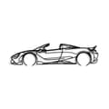 Miniatyrbillede 4 af 5: Dekorativt metalvægtilbehør McLaren 720S Silhouette