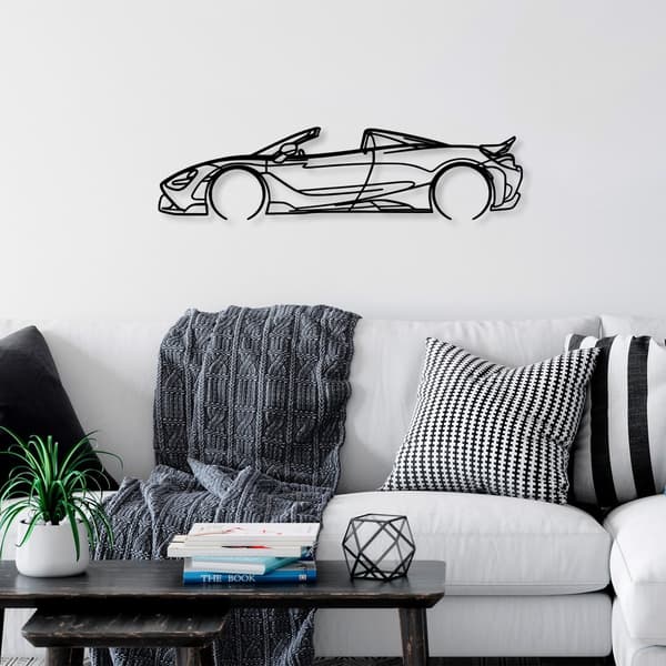 Dekorativt metalvægtilbehør McLaren 720S Silhouette