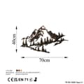 Miniatyrbillede 7 af 7: Dekorativt metalvægtilbehør Mountain - 2