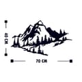 Miniatyrbilde 3 av 4: Dekorativt metallveggtilbehør Mountain 2