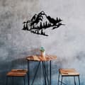 Miniatyrbilde 4 av 4: Dekorativt metallveggtilbehør Mountain 2