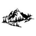Miniatyrbilde 2 av 4: Dekorativt metallveggtilbehør Mountain 2