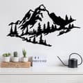 Miniatyrbilde 1 av 4: Dekorativt metallveggtilbehør Mountain 2