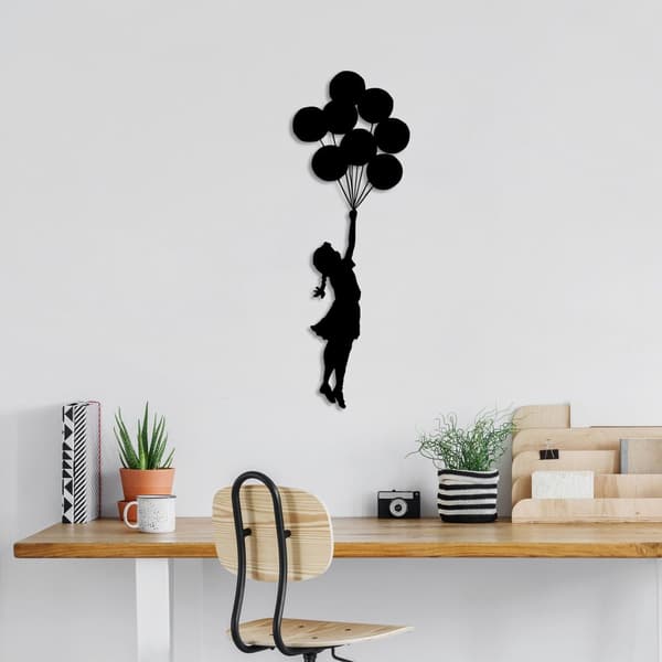 Dekorativt metallveggtilbehør Banksy - 12