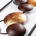 Miniatyrbilde 5 av 7: Dekorativt metallveggtilbehør teksturert - 7