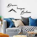 Miniatyrbillede 3 af 7: Dekorativ metalvægtilbehør Dream Imagine Belive