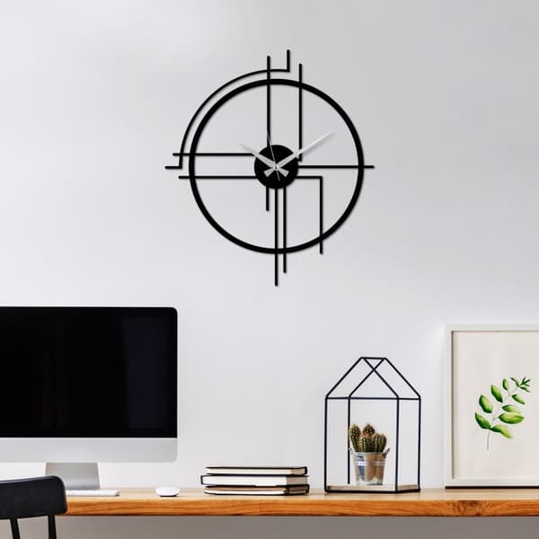Dekorativ metallväggklocka Minimal