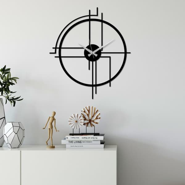 Dekorativ metallväggklocka Minimal
