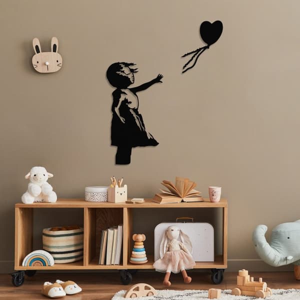 Koristeellinen metalliseinätarvike Banksy - 14
