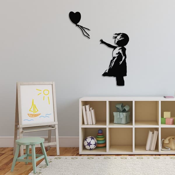Koristeellinen metalliseinätarvike Banksy - 14