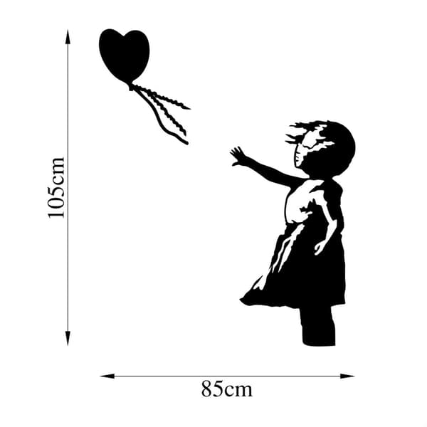 Koristeellinen metalliseinätarvike Banksy - 14