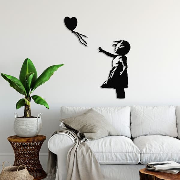 Koristeellinen metalliseinätarvike Banksy - 14